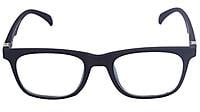 Soigné Unisex Medium Rectangular Spectacle Frame. Matte Black