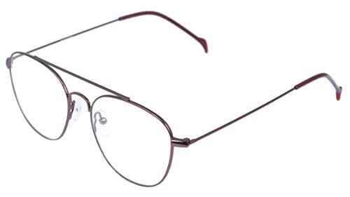 Soigné Unisex Medium Round Spectacle Frame. Bronze