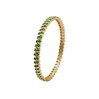 Women Green Stone Bangles