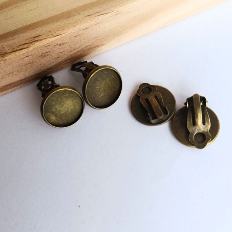 Clip On Earring Antique Bronze 16 mm Clip On Earring Antique Bronze 16 mm