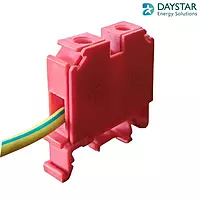 TERMINAL BLOCK POLYMIDE upto 25 sqmm - FTS25P RED WITH END PLATE