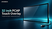 PCAP Touch Overlay 32 inch with Anti-Glare Cover Glass (USB)