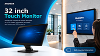 PCAP Touch Monitor 32 inch with HDMI/VGA & USB Touch PCAP Touch Monitor 32 inch with HDMI/VGA & USB Touch