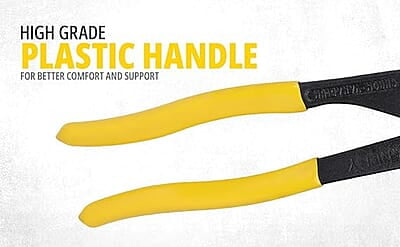 STANLEY 71-669 10'' Steel Slim Water Joint Curve Pump Plier with Anti-Corrosion Properties for Plumbing Use, YELLOW & BLACK STANLEY 71-669 10'' Steel Slim Water Joint Curve Pump Plier with Anti-Corrosion Properties for Plumbing Use, YELLOW & BLACK