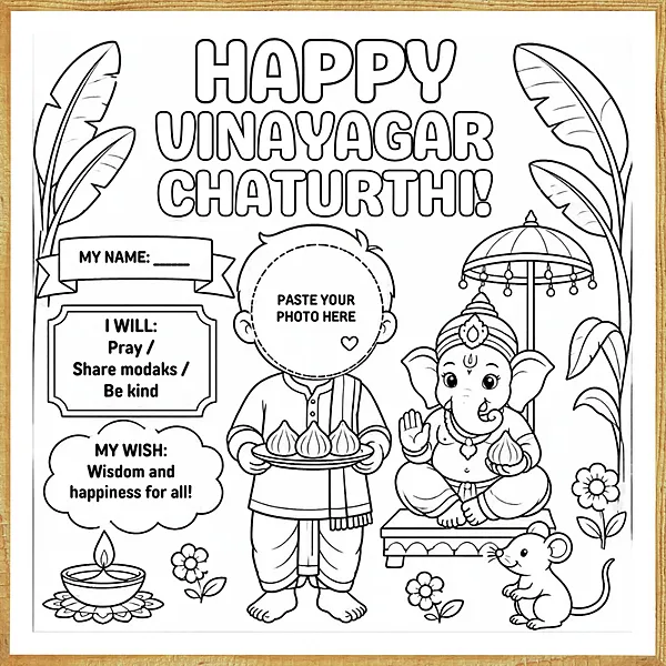 Happy Vinayagar Chaturthi – Colour & Frame Kit