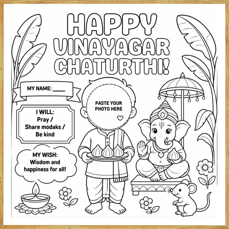 Happy Vinayagar Chaturthi – Colour & Frame Kit