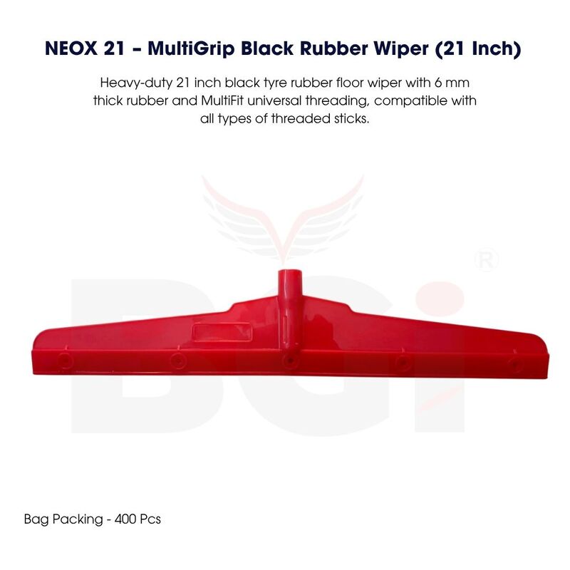 Maid Floor Wiper Frame – 21 Inch | Heavy Duty | 22/25 mm Threaded Stick Support