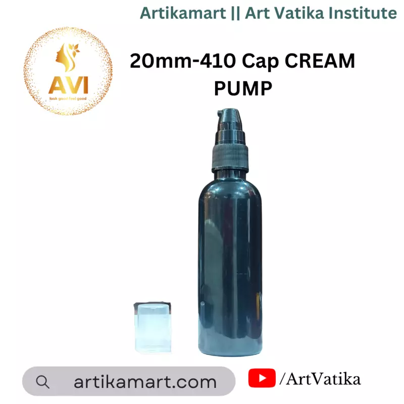 20mm-410 Cap CREAM PUMP BLACK