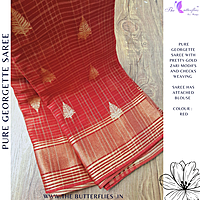 PURE GEORGETTE SAREE  VFLSGRS23919
