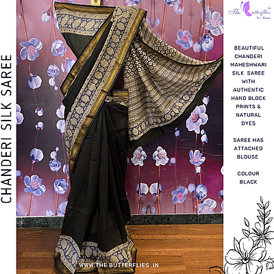 Chanderi Maheshwari Silk Saree SHPSCDS24501