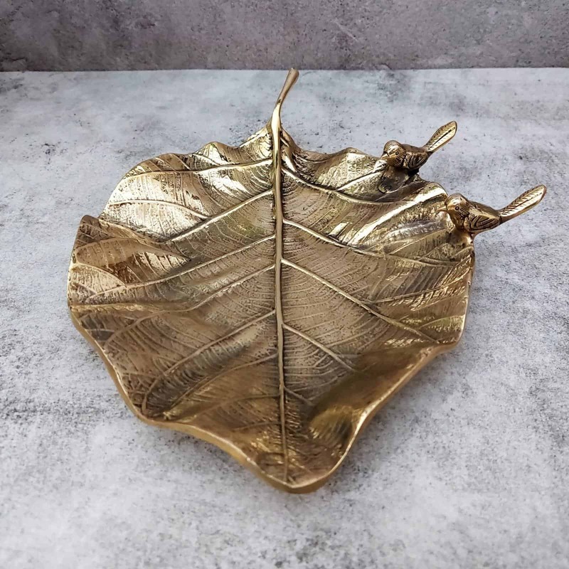 Brass Decor Plate - 2.7 inch Height | Ornamental Brass Decor Plate for Home Decor