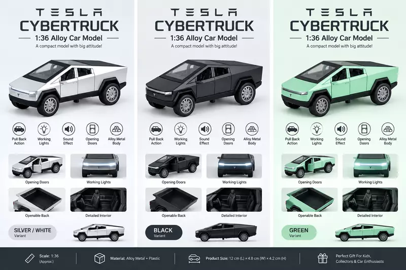 Tesla Cybertruck Alloy Model