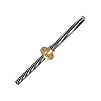600 mm Trapezoidal 4-Start Lead Screw 8 mm Thread 2 mm Pitch with Copper Nut