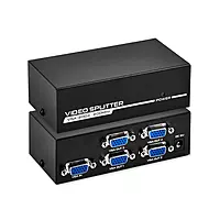 I-TEK 2-Port VGA Video Splitter – Dual Monitor Output 15-Pin VGA Connector
