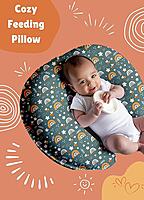 Breastfeeding & Nursing Pillow for New Moms - Blue Blossom