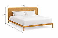 Molly Sleek Natural Cane Hotel Bed