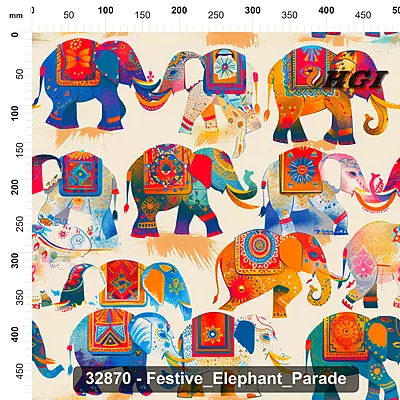 32870 Festive Elephant Parade
