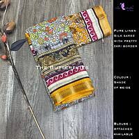 PURE LINEN SILK SAREE YBRSLIN21129