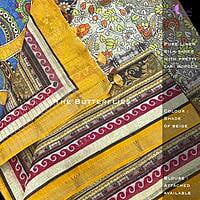 PURE LINEN SILK SAREE YBRSLIN21129