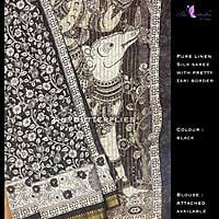 PURE LINEN SILK SAREE