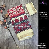 PURE LINEN SILK SAREE YBRSLIN21128