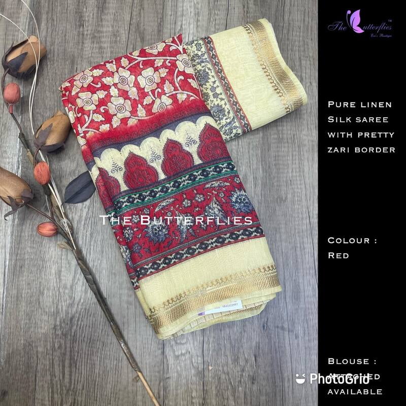 PURE LINEN SILK SAREE YBRSLIN21128