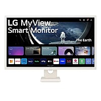 LG MyView White 32 Inch Smart Monitor – IPS FHD | Built-in Speakers | HDMI & USB