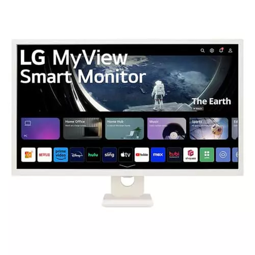 LG MyView White 32 Inch Smart Monitor – IPS FHD | Built-in Speakers | HDMI & USB