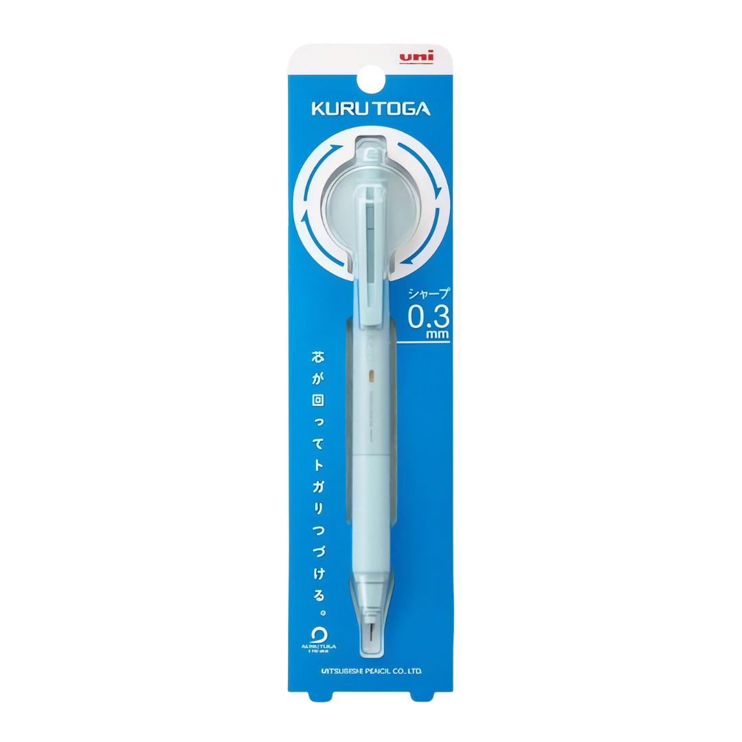 Mitsubishi Pencil | Mechanical Pencil | 0.3mm | Kurtoga KS Model | M3-KS 1P | Ice Blue