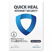 Quick Heal Internet Security 3 Users 3 Years AI Protection for Windows
