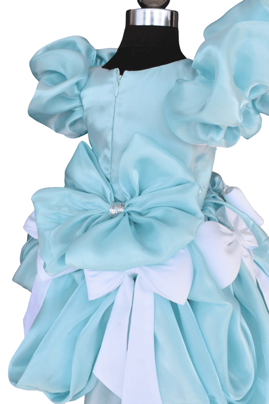 Sky Blue Disney Castle Dress