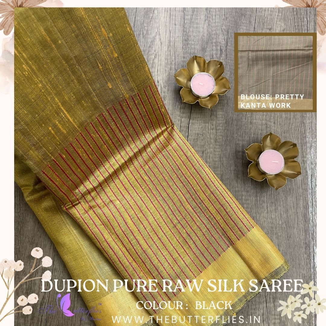 DUPION RAW SILK SAREE YBRSRSS21842