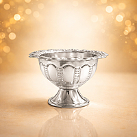 Sterling Silver Chandan Pela/Bowl | Traditional Silver Sandalwood Paste Cup for Pooja & Temple Use