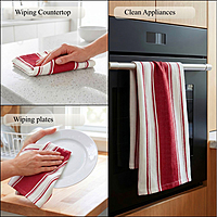 Striped Kitchen Towel Set of 2