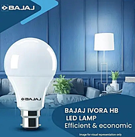 BAJAJ 9 W Basic Round B22 LED Bulb  (White, Pack of 2)