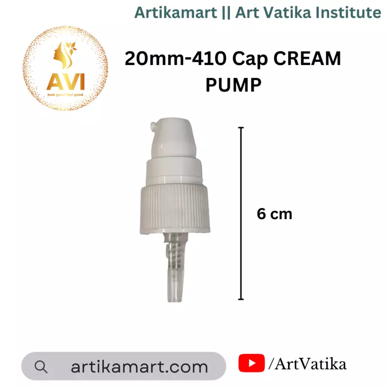 20mm-410 Cap CREAM PUMP WHITE