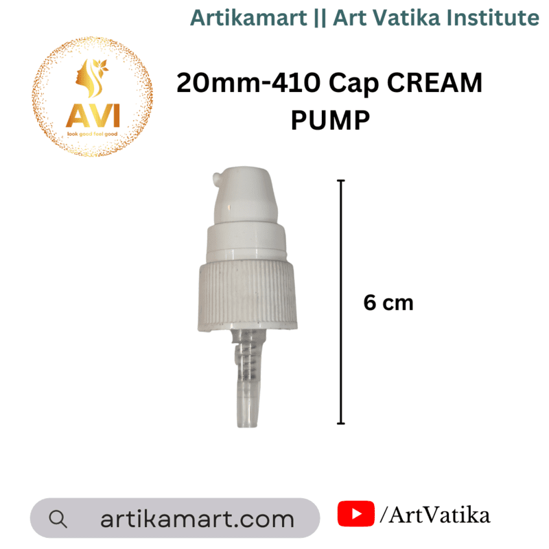 20mm-410 Cap CREAM PUMP WHITE