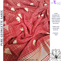 PURE GEORGETTE SAREE  VFLSGRS23919