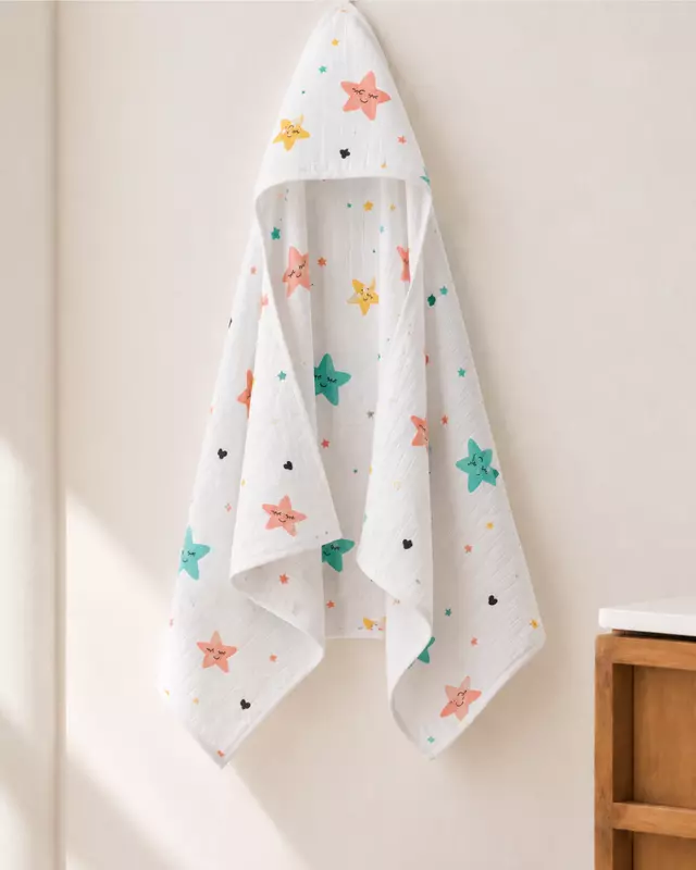 Muslin Double layer cap towel (0-24 Months)