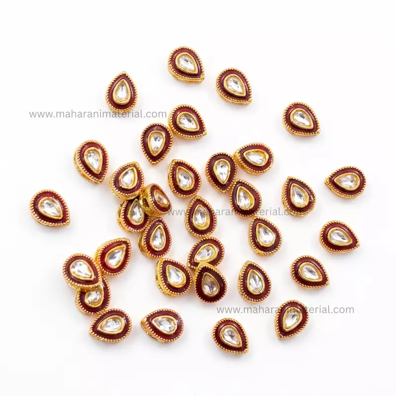 Meena Kundan Drop M 