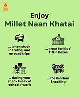 Millet Naan-Khatai - 200 g | with Cow Ghee | Gluten Free