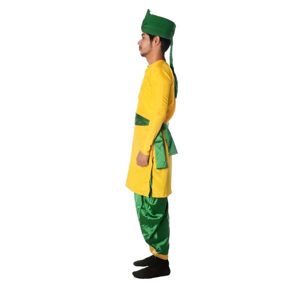 Haryanvi Boys Fancy Dress Costume With Pagri