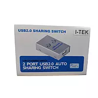i-Tek 2-Port USB 2.0 Auto Sharing Switch – Auto-Switching for USB Devices Between Two PCs