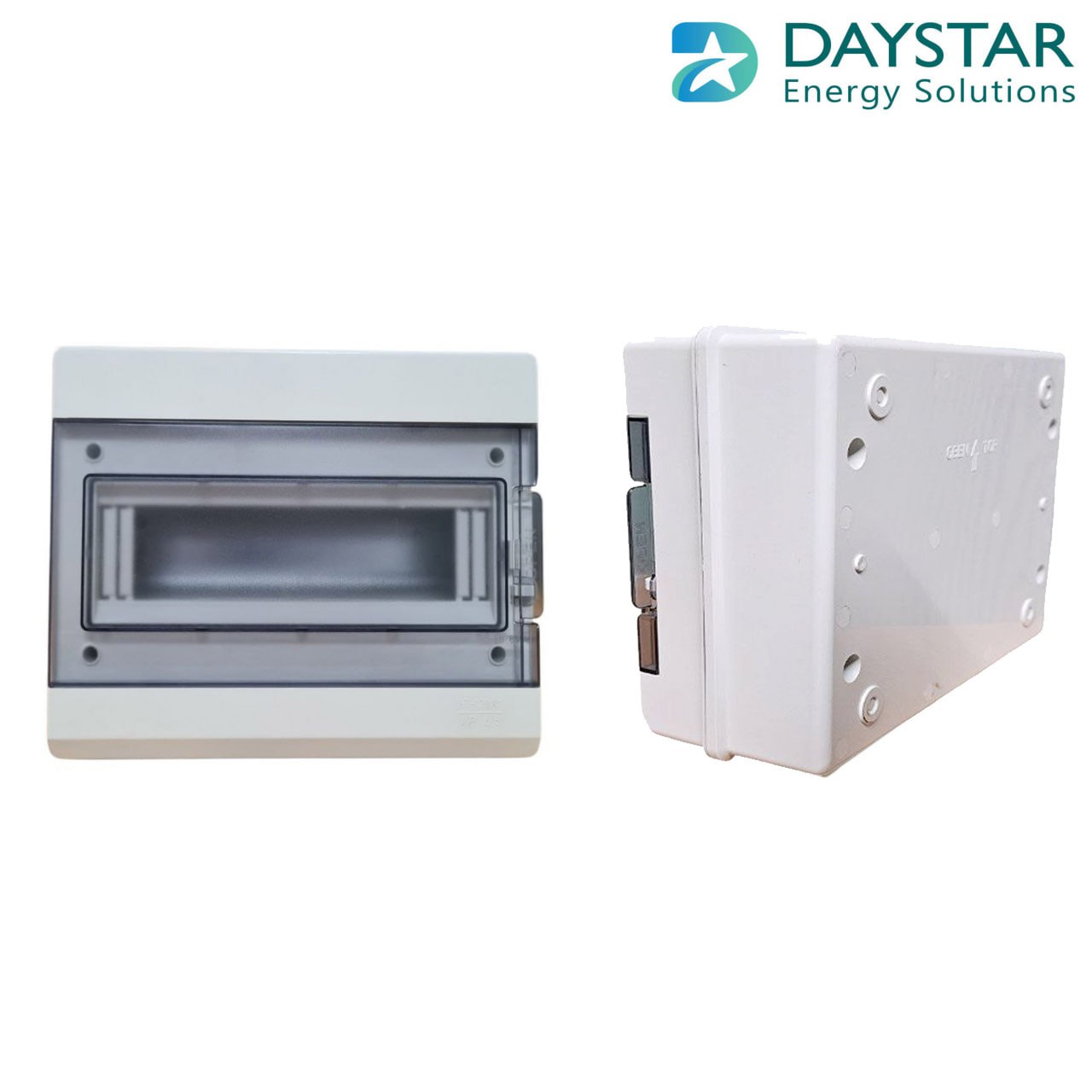 Type 2 - Weatherproof 5-Way MCB Box with Clear PVC Enclosure and Open-Type Cover for Power Distribution (14cm x9cm x16cm)