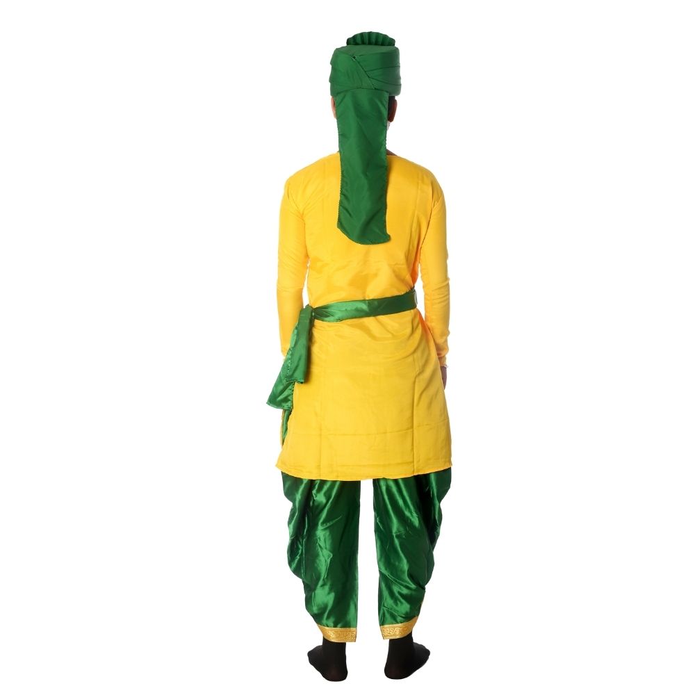 Haryanvi Boys Fancy Dress Costume With Pagri