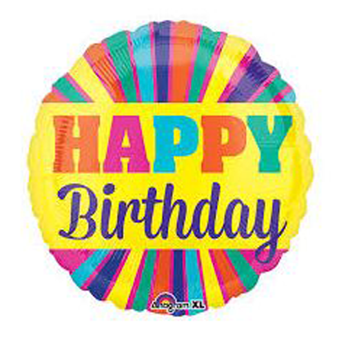 Anagram Happy Birthday Blast Burst Color Blast Balloons-181163