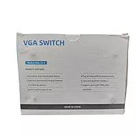I-TEK 4-Port VGA Video Switch – Multi-Monitor Output | 15-Pin VGA Connector