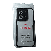 Zigdeal HM 15C Transparent Phone Case – Clear Back | Black Border | Protective Cover