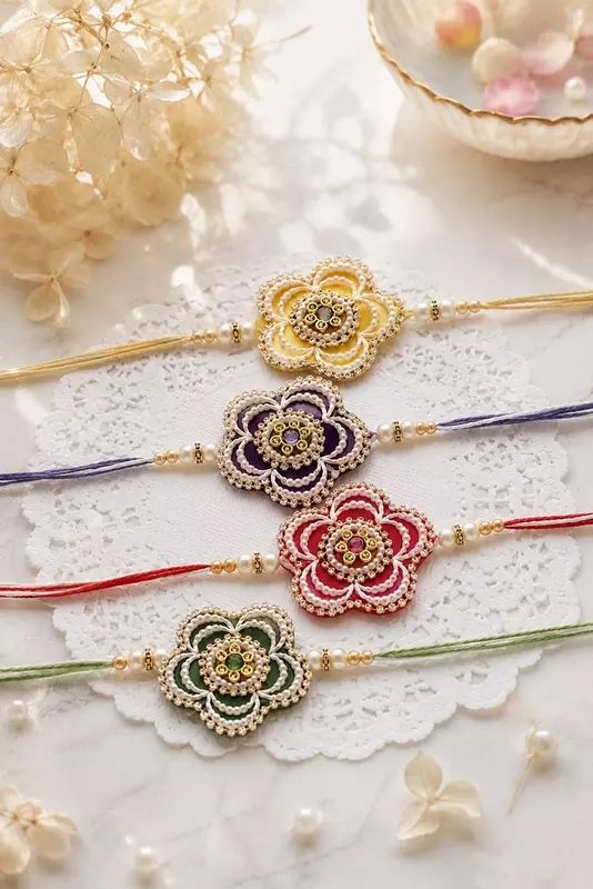 Handcrafted Floral Rakhi