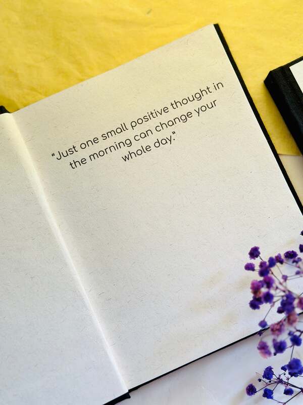 Gratitude journal- Aqua Flower